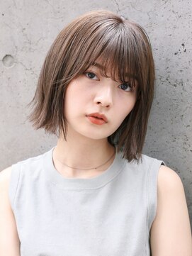 アンドレイ 表参道(andrey) デザインカラー/レイヤーカット/ウェットヘア/オリーブベージュ