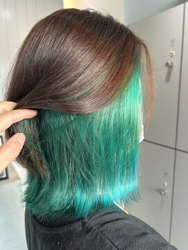 エイト 沖縄豊崎店(EIGHT toyosaki) 【EIGHT 豊崎】お客様スタイル_［オーロラグリーン］