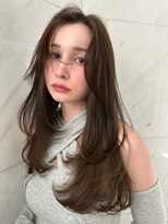 サイン 渋谷(SIGN) 韓国ヘア韓国巻きコックリレイヤーカットグレージュブリーチ無し