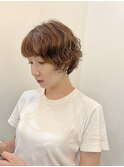 ショートパーマ.ショートボブ.ハンサムショートニュアンスパーマ