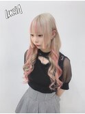 【レミー100%/54cm】シールエクステ70枚+カラー