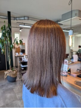 ウールバイレガーレ(uul by Legare/a) オリーブベージュカーキグレージュハイライトグラデーション