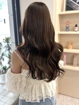 イロウ 天神大名店(IROW) オリーブグレージュ 透明感カラー 韓国ヘア 艶髪 髪質改善 20代