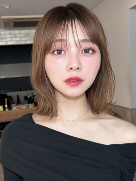 サンド 名古屋(sand) アプリコットオレンジくびれヘアハイライトカラー名古屋ショート