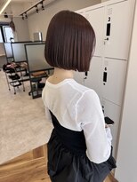 ローウェ 京都四条河原町(Louwe)&nbsp;ミニボブ/ワインレッド/BOB/切りっぱなしボブ/京都河原町