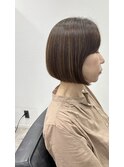 50代　ショート　縮毛矯正