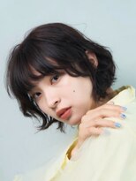 ランプ 柏(Lamp)&nbsp;くせ毛風パーマショートボブ×暗髪