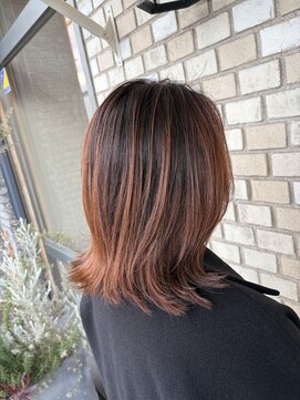ヘアー クラージュ(hair courage) グラデーションコーラル