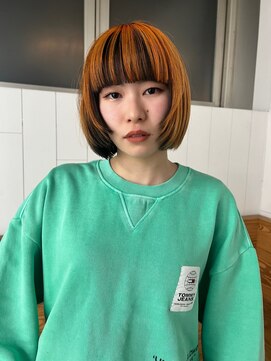 ヘア フラッグ 西葛西店(hair flag) アンブレラカラー×フェイスレイヤーボブ