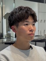 レタッチ バイ フィフス 銀座(RETOUCH by fifth) 新橋ルーズショートパーマルーズパーマメンズショート刈り上げ