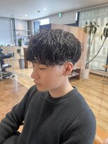アンソメット 筑後店(UN SOMMET)&nbsp;シャドウパーマ　波巻きパーマ　マッシュ