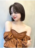 ♪顔周り　レイヤー　ボブ　縮毛矯正　ハッシュカット