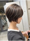 大人ショート｜丸み×顔まわり似合わせカット