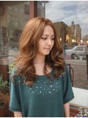 ブライトカラー×カールヘアー