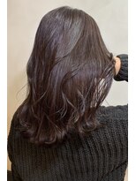 オースト ヘアー ステラ 新宿店(Aust hair Stella)&nbsp;ラフ外ハネセミディ☆ブルーラベンダー