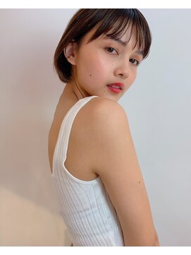 グッデイ ヘアー(GOOD DAY HAIR) デザインカラー ローライト ストレートパーマ・ スリークボブ