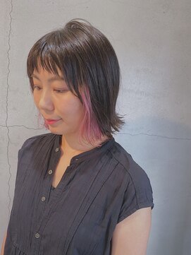 ペタル (PETAL) ボブのインナーカラー