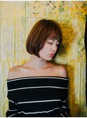 ナチュラルワンカールボブ/20代/30代/40代/50代/倉敷/白楽町