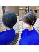 アヴァロン(AVALON)&nbsp;大人ショート・艶髪・絶壁カバー流し前髪【BISA】