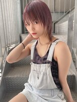 リアイス(Re:ICE) ミニウルフ/くすみブルー/流れるレイヤー/インナーハイライト