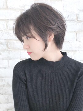 アイティーバイアルバム 松戸店(IT by ALBUM) ナチュラルショート_カーキグレージュマッシュショート_ba340231