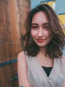 サインヘアー 静岡(sign hair) 大人かきあげスタイル