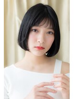 カバーヘア ブリス 志木南口駅前店(COVER HAIR bliss)&nbsp;黒髪シースルーバング美髪小顔前下がりボブZ志木20代30代40代