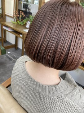 東京ヘアーサロン ミニボブ/20代/30代/40代/50代/北本/桶川/鴻巣/ピンク/ボブ