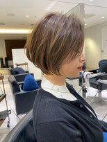 バンプ ギンザ(BUMP GINZA)&nbsp;くびれショート/マロンブラウン/大人ショートボブ／山口