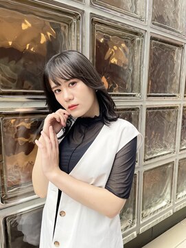 ロンドシェリ 仙台(Lond Cheri) くびれヘア/韓国　フェイスレイヤー　グレージュカラー 髪質改善