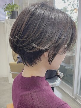 ヘア アンド スパ エジェリ プリム(hair&spa egerie prime) マイナス5歳若見えショートボブ/艶カラー/30代/40代/50代