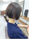 【白髪染め可】ボブショート ビフォアー＆アフター/白髪ぼかし