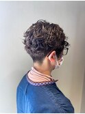 ショート×強めパーマ