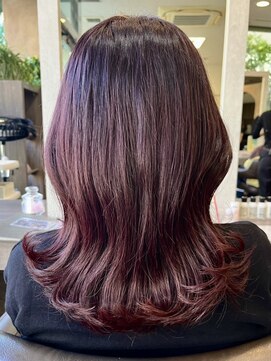 フルール(fleur) イルミナカラー*ピンクブラウン*エアリーロング*美髪