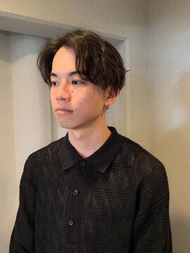 ヌース(NOOS) メンズセンター分けニュアンスパーマ