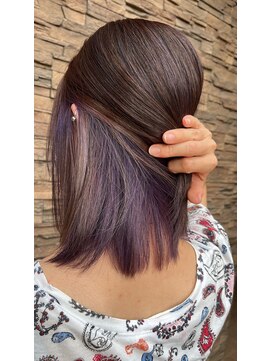 ヘアドゥーポジャ 藤岡店(hair Do poja) インナーカラー　パープル