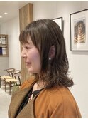 巻くのが苦手な方おすすめ!ミディアムパーマ