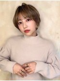 ミルクブラウン/ダークパープル/ナチュラルショート/夏/上尾