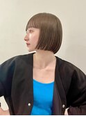 黒髪/ボブウルフ/ネビージュ/小顔/ワンレン