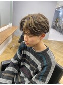ハイライトフェザーパーマ