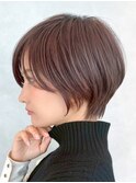 表参道白髪ぼかし髪質改善カラーウルフショートボブ40代50代60代