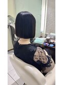 上質ボックスボブ。