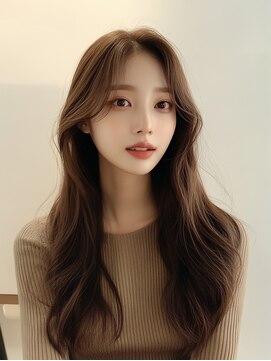 ティエナビューティー(TIENA BEAUTY) #マロンブラウン#透明感カラー#ロング#髪質改善トリートメント