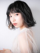 モッズヘア 上尾西口店(mod's hair) イヤリングカラー外ハネカール黒髪小顔ボブパーマz上尾20代30代