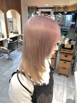 ネオリーブカフ 鶴ヶ峰店(Neolive caff)&nbsp;ピンクベージュ　ペールピンク　ダブルカラー