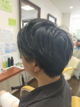 ツーブロックのショート