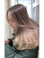 テラ 仙台(Tera) バレイヤージュ ベージュ グラデーションカラー