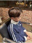 メンズツーブロックメンズパーマ爽やかメンズショートパーマ