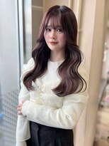 アクシス 栄店(`AXIS)&nbsp;森崎ミルクティーブロンド/ダークブルー/デジタルパーマ/栄