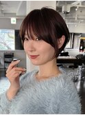 ショートショートボブショートヘア大人ショート耳掛けショート